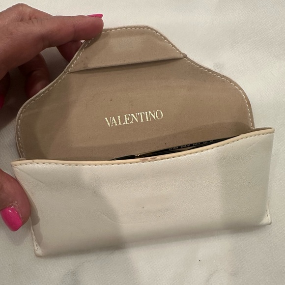 Valentino Cat Eye Crystal Embellished Acetate And Gold Tone Sunglasses Authentic